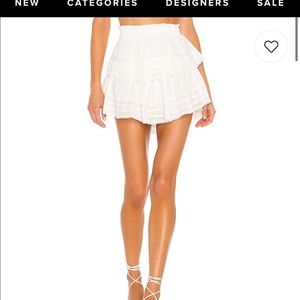Loveshack fancy white skirt brand new